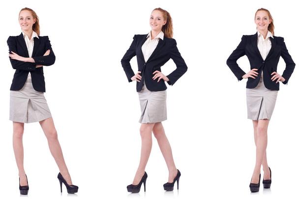Busineswoman isolated on the white background - Foto, afbeelding