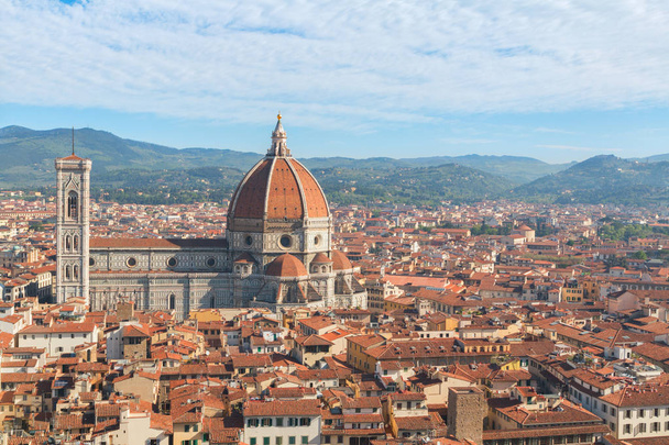 Panorama of the Florence city and the Cathedral Santa Maria del  - Photo, Image