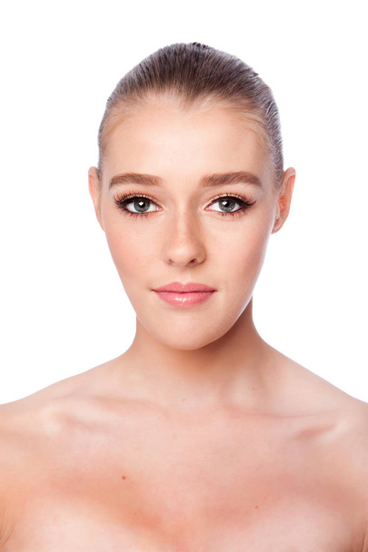 Beauty cosmetics female face - Фото, зображення