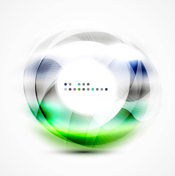 Modern shiny blurred swirl template - Vector, Image