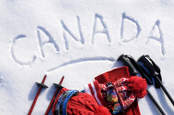 Canada fond de ski
 - Photo, image
