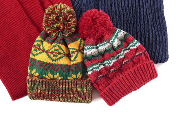 Sombreros y bufandas de invierno
 - Foto, imagen