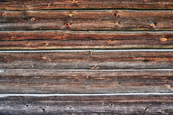 Brown wooden wall - Foto, Imagen