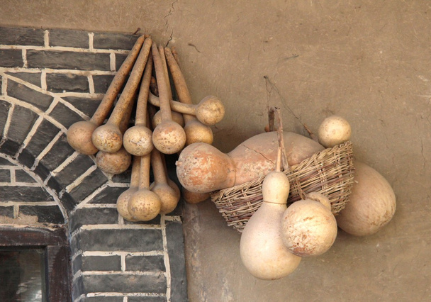 Strange gourd and bamboo baskets, Uighur daily necessities - Photo, Image
