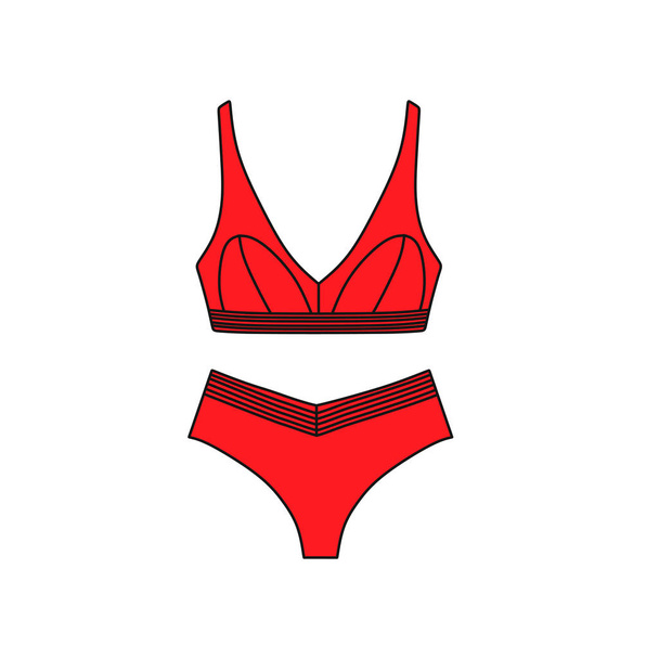 Vector underwear background. Lingerie. Bras and panties.  Sexy  - Vettoriali, immagini