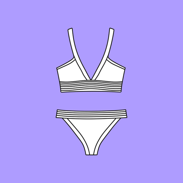  Vector underwear background. Lingerie. Bras and panties.  Sexy  - Vecteur, image