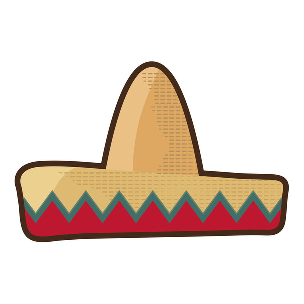 mexican latino hat - Vector, Image