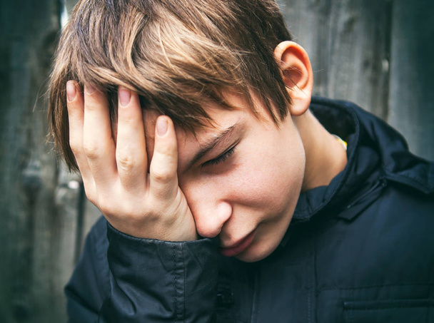 Sad Teenager outdoor - Photo, Image
