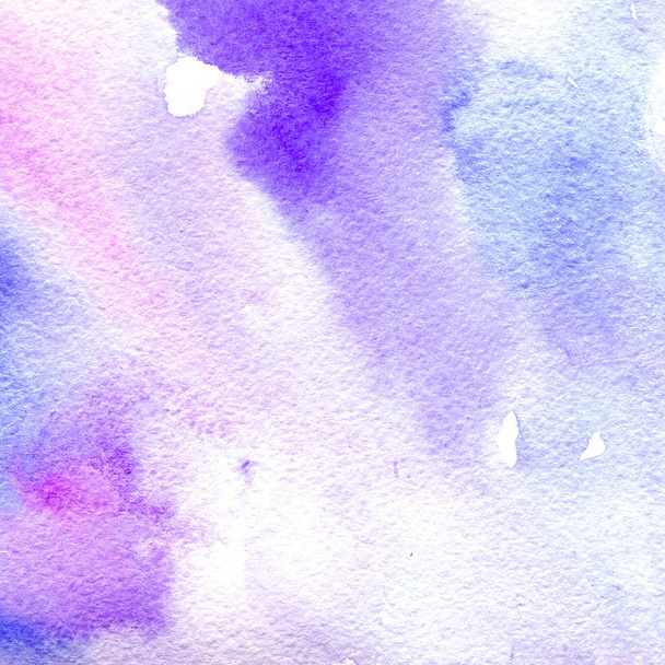watercolor texture transparent pink, blue and purple colors.  abstract background, spot, blur, fill. - Photo, image
