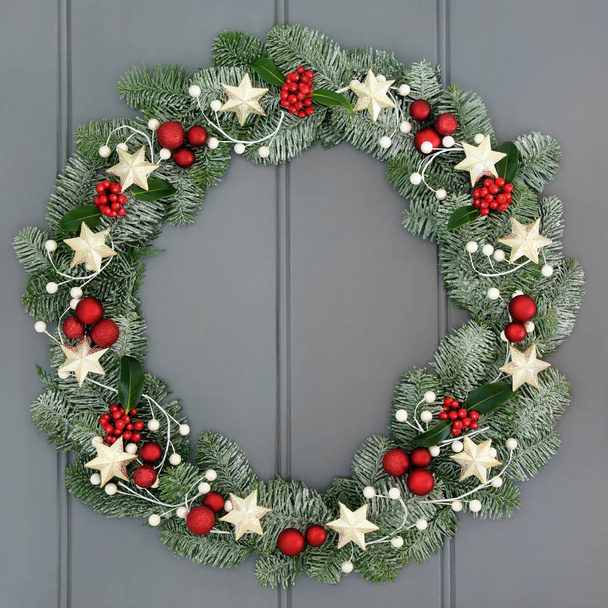 Christmas Wreath Welcome   - Foto, Imagem