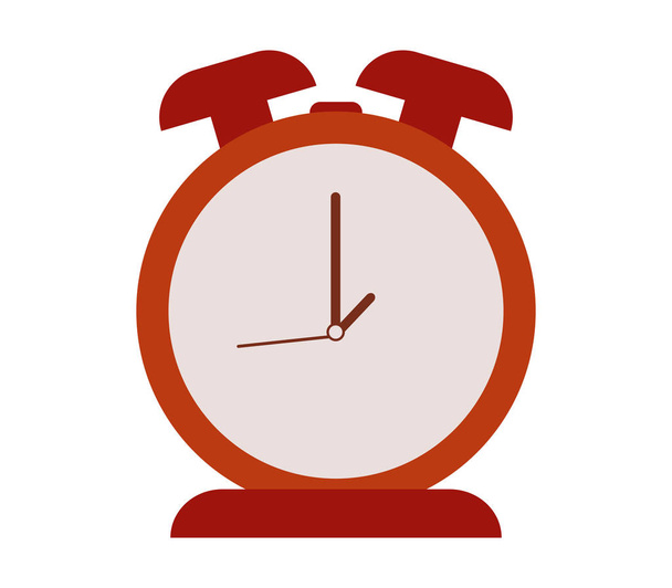 alarm clock icon illustrated on a white background - Photo, Image