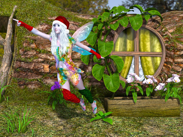 3D CG rendering of a fairy - Photo, Image