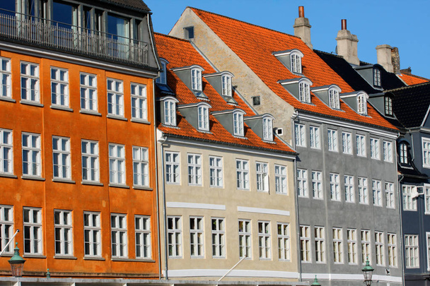 staré klasické architektury nyhavn v Kodani, Dánsko - Fotografie, Obrázek