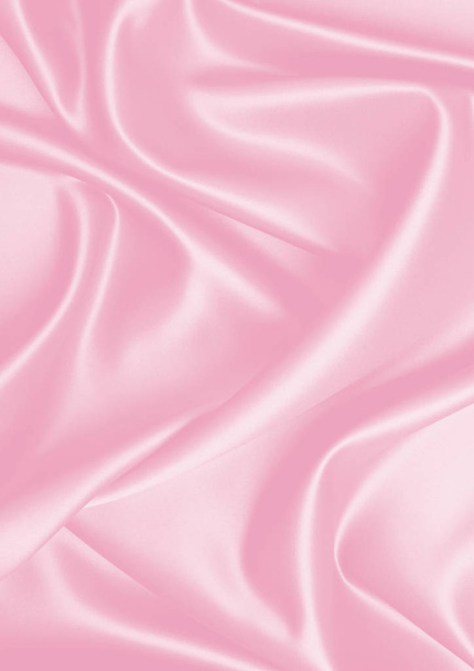 Tecido rosa texturizado seda fundo têxtil com sombra de dobra
 - Foto, Imagem
