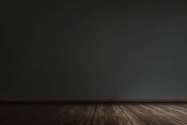 Musta seinä grunge puinen lankku lattia
 - Valokuva, kuva