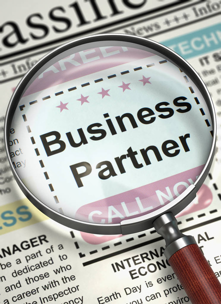 Business Partner Hiring Now. 3D. - Photo, Image
