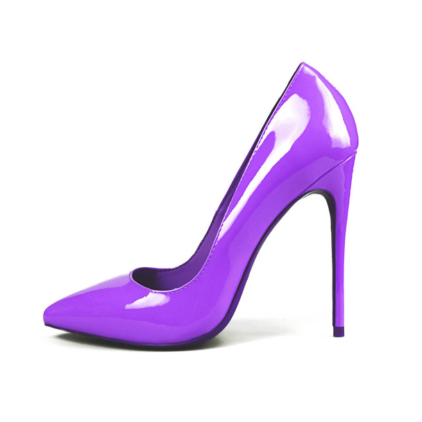 naisten violetti kengät yli valkoinen
  - Valokuva, kuva