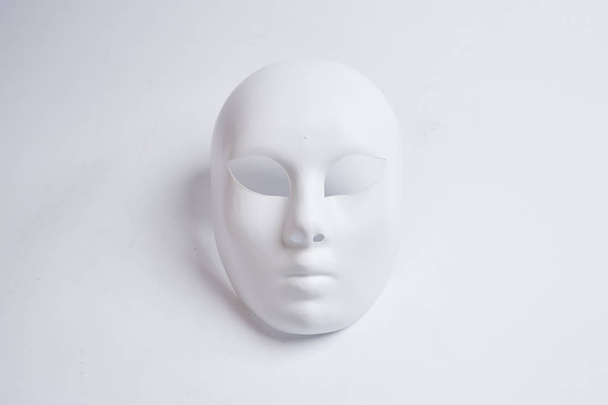 white venetian mask   - Фото, изображение