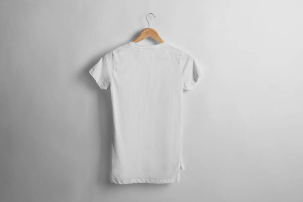 Blank white t-shirt - Fotoğraf, Görsel