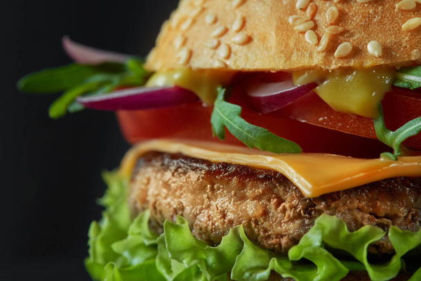 homemade tasty burger - Foto, Imagen