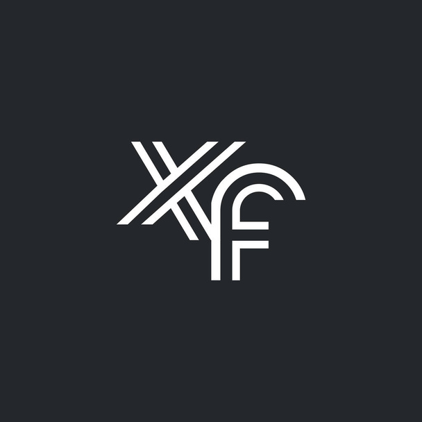 Буква X & F, икона
,  - Вектор,изображение