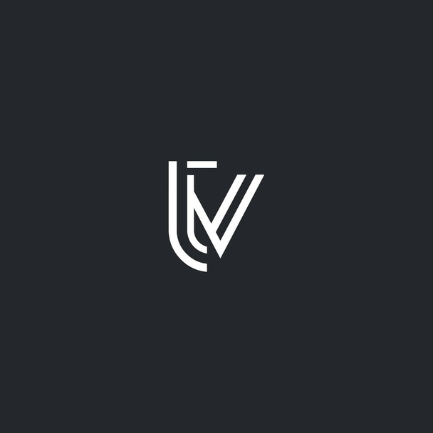 Logotipo de letra T & V
  - Vector, imagen