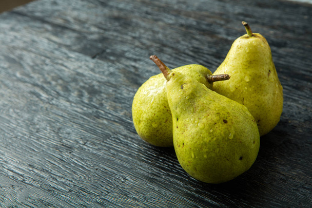 Three green pears - Photo, image