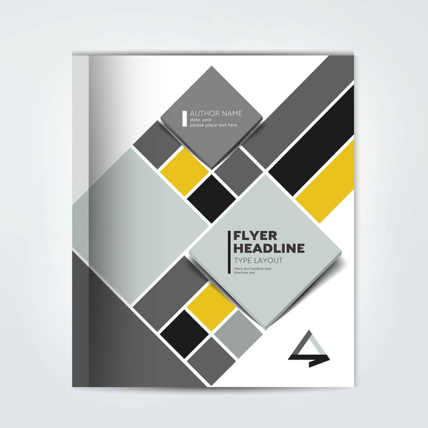 Capa da brochura de relatório anual, folheto, folheto, apresentação, layout de modelo de texto. Vetor
. - Vetor, Imagem