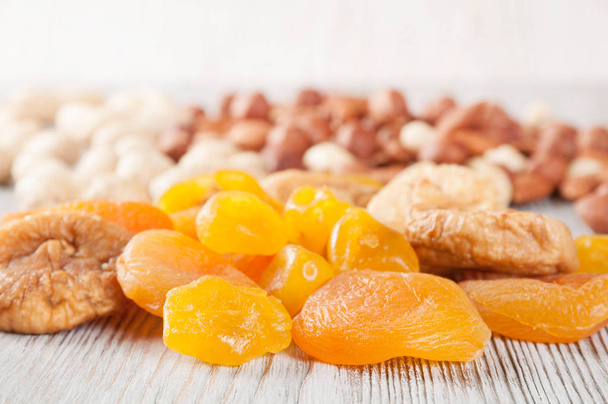 Dried fruits and nuts - Фото, зображення