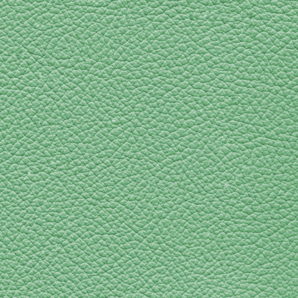 green leather texture closeup as background - Photo, Image