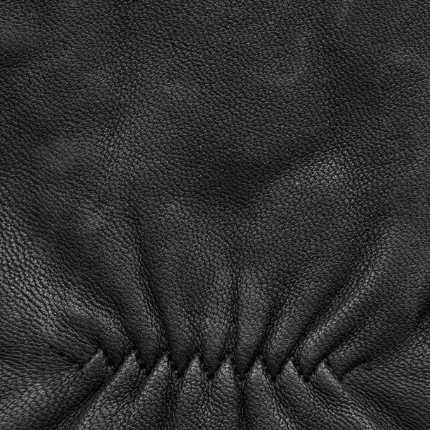 textura de couro preto, costura decorativa
 - Foto, Imagem
