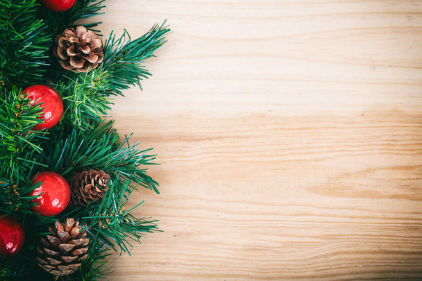 Karácsonyi dekoráció fa felületre - Fotó, kép