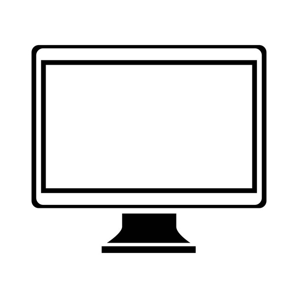 піктограма стільничного комп'ютера монітора
 - Вектор, зображення