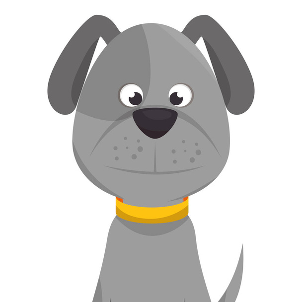 lindo perro mascota icono
 - Vector, Imagen