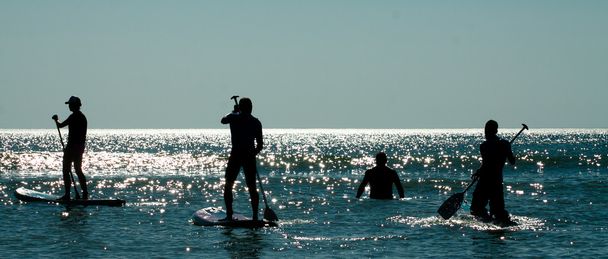 Stand Up Paddle-Gruppe - Foto, Bild