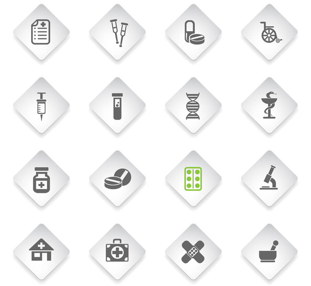 pharmacy icon set - Vector, Image