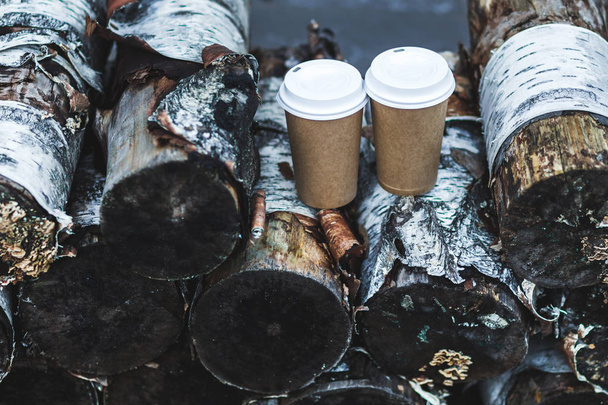 Cups of takeaway coffee - Photo, Image