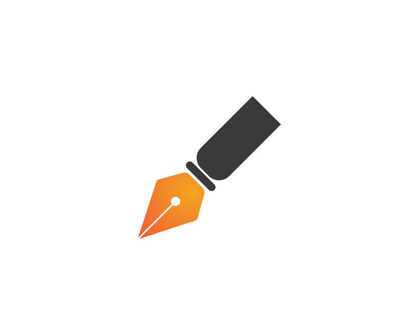 Вектор логотипа перьевой ручки
 - Вектор,изображение