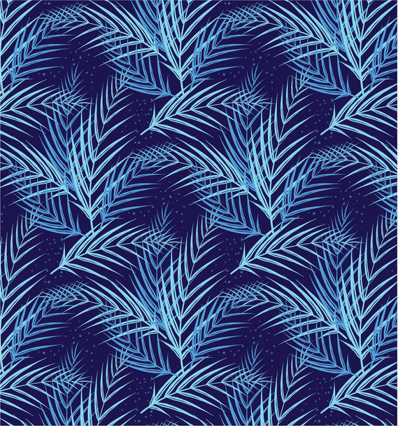 熱帯の葉のパターン - ベクター画像