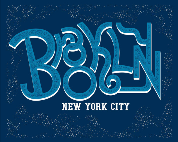 typography logo of Brooklyn  - Vector, Image