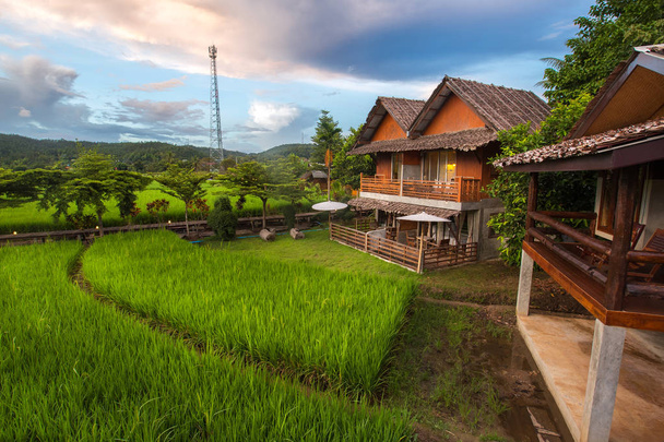 Home Campo na Mea La Noi City em Mae Hong Son
 - Foto, Imagem