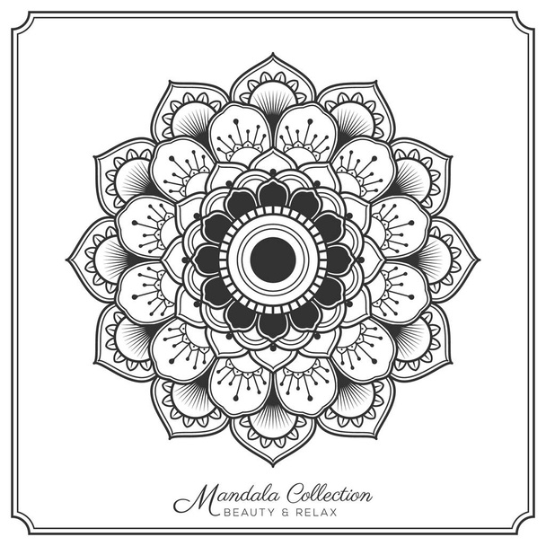 mandala decorative tattoo and ornament design - Vector, Image