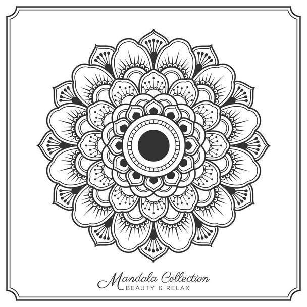 Mandala dekoratív dísz és a tetoválás design - Vektor, kép