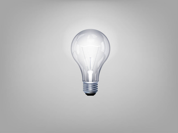 beautiful realistic illustration of light bulb - Vector, Image