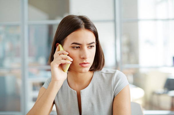 businesswoman having bad news on the phone - Photo, Image