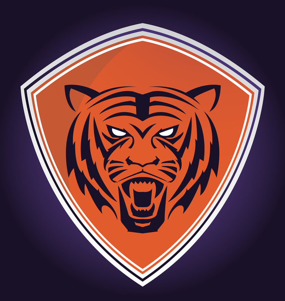 虎の紋章 - ベクター画像
