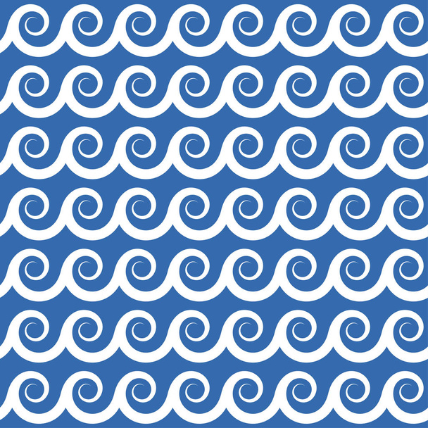seamless waves background - Vector, Image