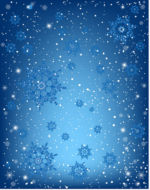 vánoční pozadí se sněhové vločky  - Vektor, obrázek