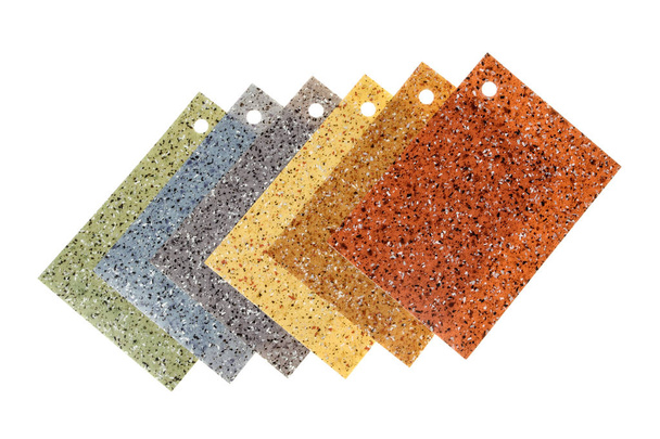Színes gumi padló bevonat minták - Fotó, kép