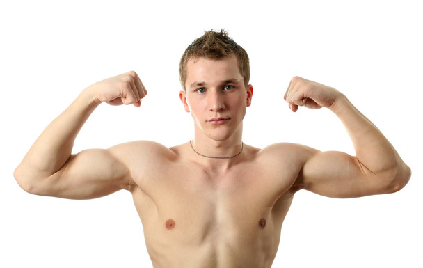 Flexing Biceps - Fotografie, Obrázek